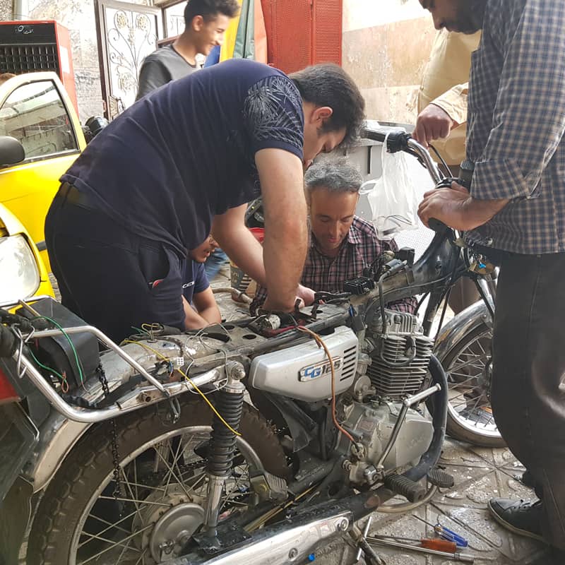 اموزش تعمیر موتورسیکلت ایران ILO