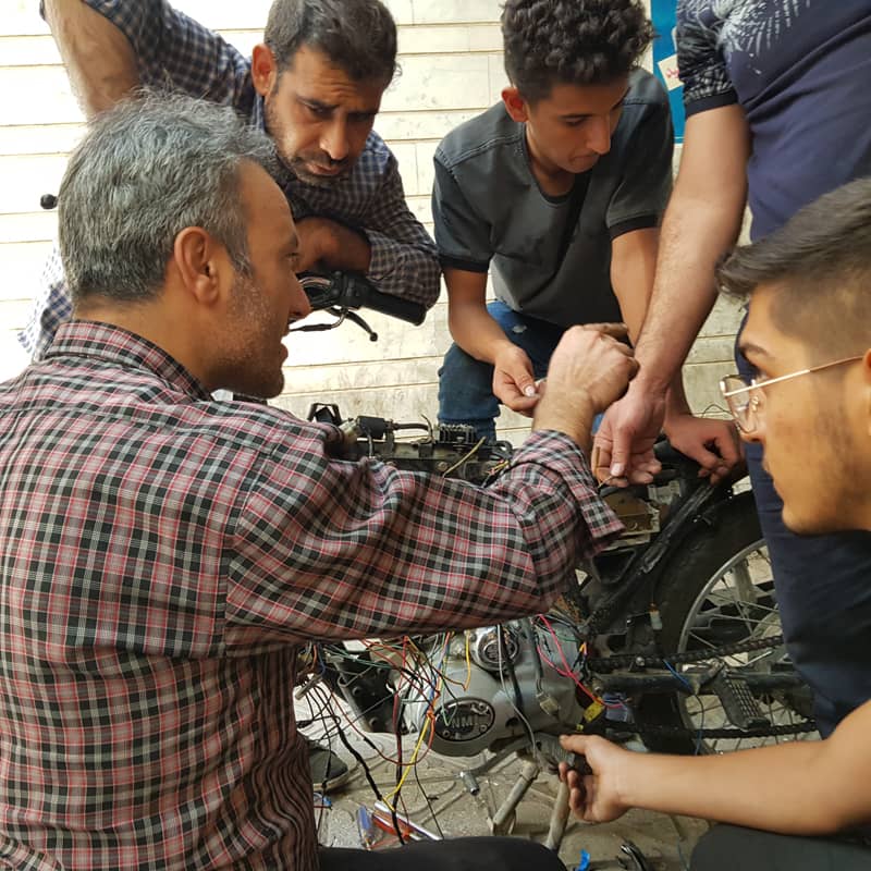 آموزش تعمیر موتور سیکلت فنی حرفه ای